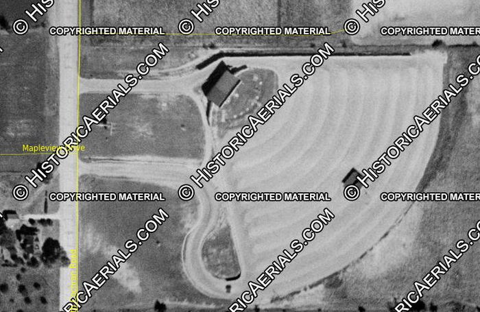 Maple City Drive-In Theatre - 1955 Aerial Photo
